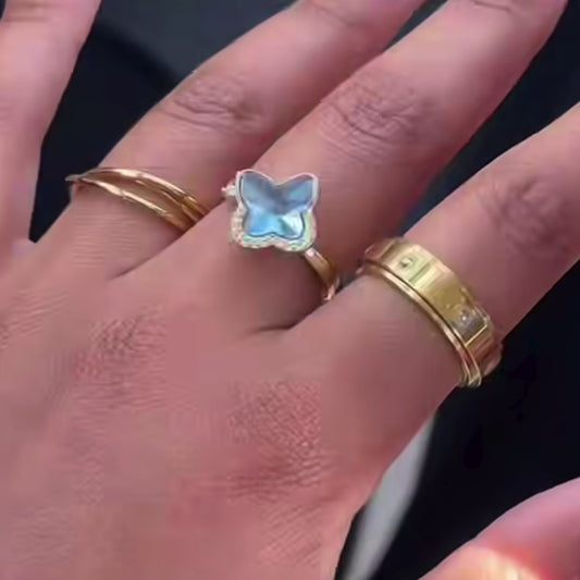 OCEAN SPINNER WELLNESS RING GOLD
