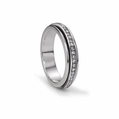 ANXIETY RELIEF WELLNESS RING SILVER