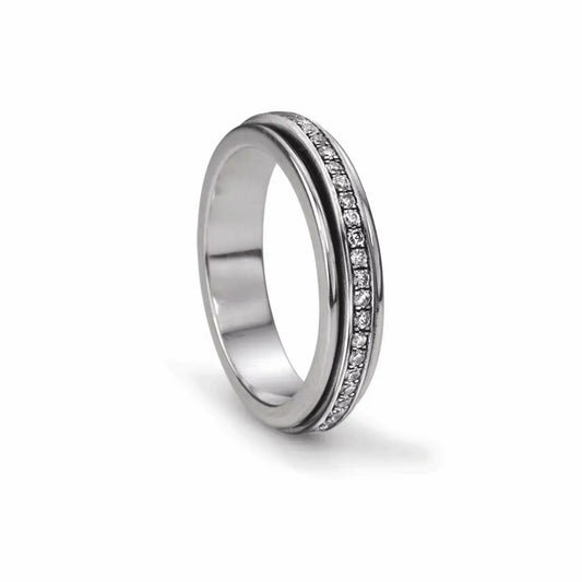 ANXIETY RELIEF WELLNESS RING SILVER